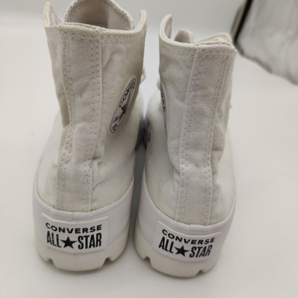 Converse Womens Edgy Chunky Retro Lugged High Top Grunge Sneakers 6 Shoes White - Picture 14 of 16